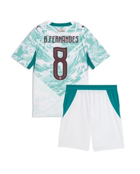 Billige Fotballdrakt Portugal Bruno Fernandes #8 Replika Bortedraktsett Barn VM 2026 Kortermet (med bukser)